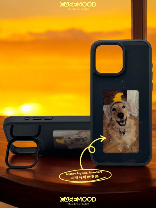 (클리어런스) Casemood 맞춤형 교체형 iPhone 케이스 (iPhone 13-16 Pro Max) | 조절식 킥스탠드, 마그네틱 세이프 없음