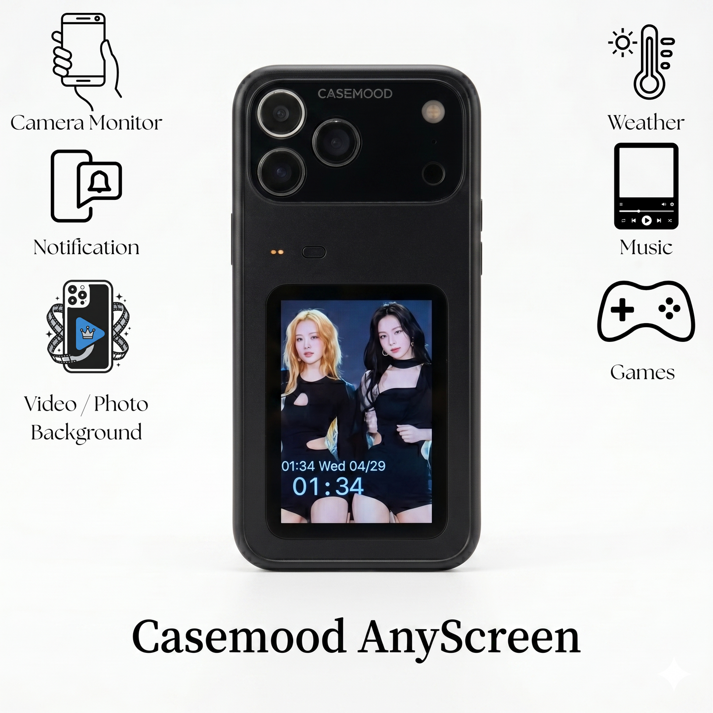 Casemood AnyScreen | Revolutionary Dual Touchable Screen Smart Phone Case